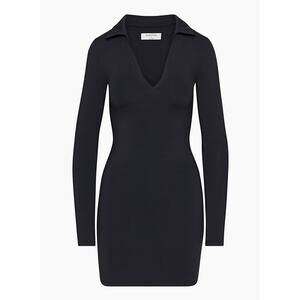 Babaton 'Larchmont' Black Satin Dress Size M